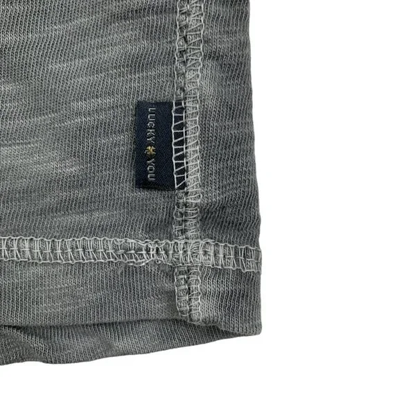 Lucky Brand Marled Cotton Long Sleeve Henley Men's Size XL - Picture 3 of 7